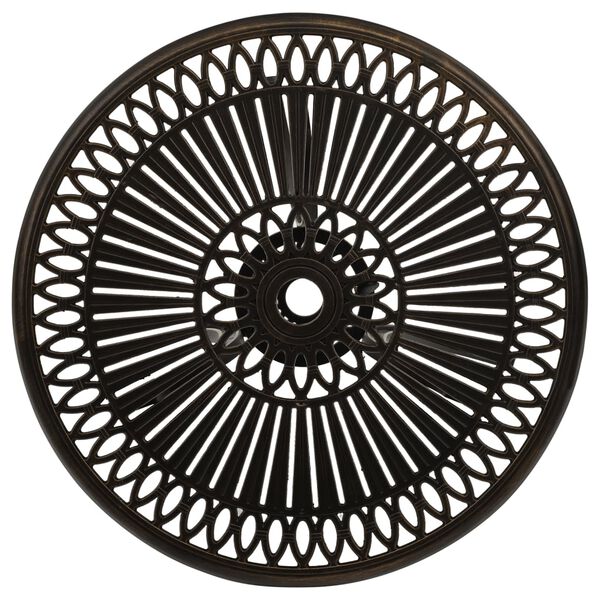 vidaXL Vrtni stol brončani 62 x 62 x 65 cm od lijevanog aluminija