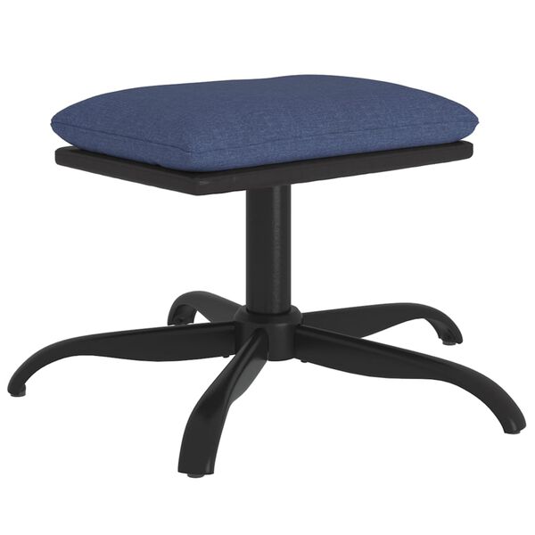 vidaXL Tabure plavi 60x60x36 cm od tkanine i umjetne kože