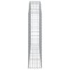 vidaXL Gabionska ko&scaron;ara s lukom 200x30x120/140 cm pocinčano željezo
