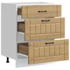 vidaXL Donji kuhinjski ormarić Lucca boja hrasta konstruirano drvo