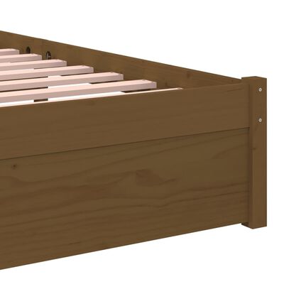 vidaXL Okvir za krevet od masivnog drva smeđa boja meda 90 x 200 cm