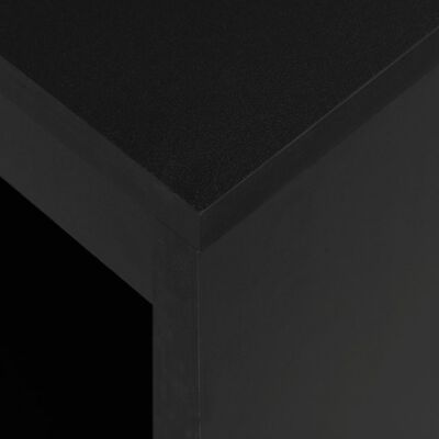 vidaXL Barski stol s policom crni 110 x 50 x 103 cm