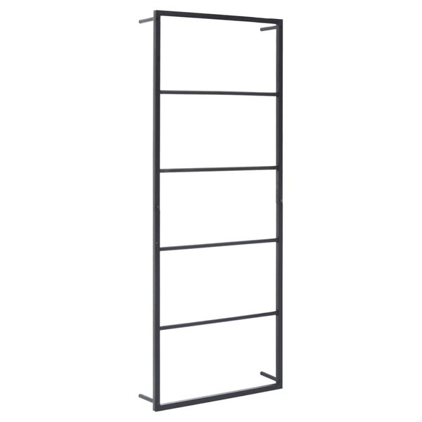 vidaXL Stalak za ručnike crni 45 x 10 x 115 cm čelični