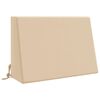 vidaXL Jastučić za leđa SOEST 100% poliester Krem 60 x 20 x 40 cm