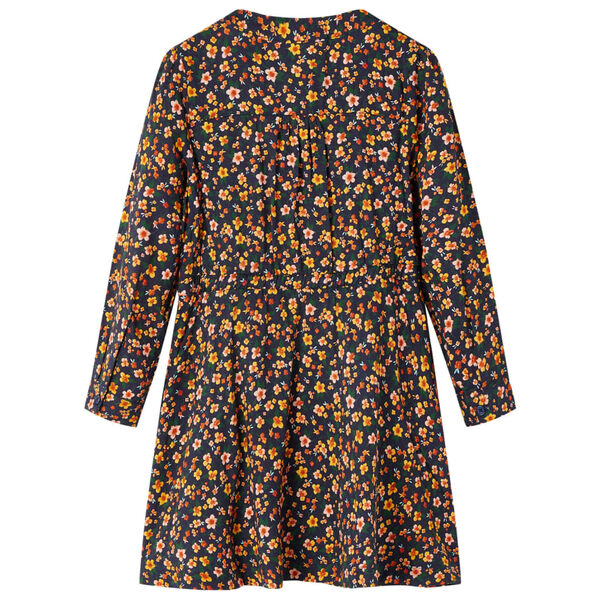 Dječja haljina s dugim rukavima modra 92