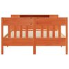 vidaXL Krevet s regalom za knjige bez madraca 150x200 cm od borovine