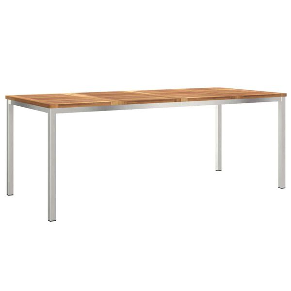 vidaXL TrpezarijskiStol Smeđa 200 x 90 x 75 cm Čvrsto teak drvo