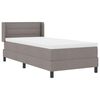 vidaXL Boxspring krevet s madracem s madracem Sivo-smeđa 80 x 200 cm