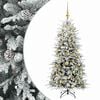 vidaXL Umjetno božićno drvce s nogom 120 cm 150 LED lampica