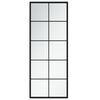 vidaXL Zidno ogledalo crno 100 x 40 cm metalno