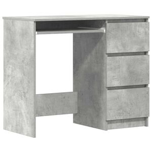 vidaXL Radni stol siva boja betona 90 x 45 x 76 cm konstruirano drvo