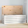 vidaXL Kutija za pohranu bijela 89 x 36,5 x 33 cm od masivne borovine