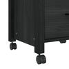 vidaXL Kuhinjski kolica Jednobojno Crna