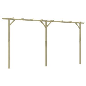 vidaXL Vrtna pergola 410 x 40 x 203 cm drvena