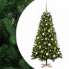 vidaXL Umjetno božićno drvce s kuglicom 120 cm 150 LED lampica