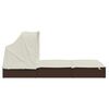 vidaXL Ležaj za sunčanje za 2 osobe smeđi 213 x 118 x 97 cm poliratan