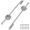 vidaXL Užitna &scaron;ipka za &scaron;arku 2 pcs Srebrno 190 mm Željezo