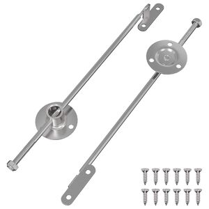 vidaXL Užitna &scaron;ipka za &scaron;arku 2 pcs Srebrno 190 mm Željezo