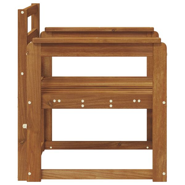 vidaXL Vanjski kauč Čvrsto drvo akacije Prirodna