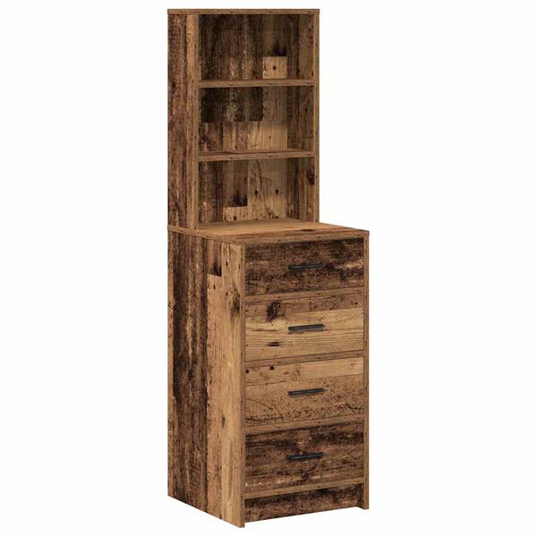 vidaXL Highboard Staro drvo 40 x 41 x 135 cm Konstruirano drvo