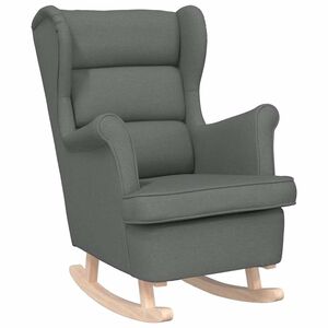 vidaXL Stolica za ljuljanje 74x90x102 cm od tkanine tamnosiva