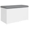 vidaXL Klupa za odlaganje bijela 82x42x45 cm inženjerski drvo