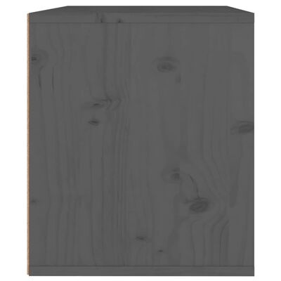 vidaXL Zidni ormarić sivi 45 x 30 x 35 cm od masivne borovine