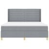 vidaXL Krevet s opruga kutije Svijetlo siva 180 x 200 cm tkanina