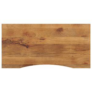 vidaXL Ploča za radni stol zaobljena 110x60x2,5 cm od drva manga