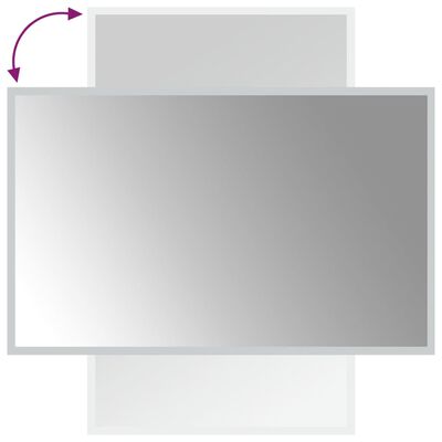 vidaXL LED kupaonsko ogledalo 50x80 cm