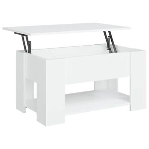 vidaXL Stolić za kavu bijeli 79 x 49 x 41 cm od konstruiranog drva