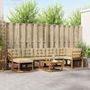 vidaXL Set vanjskih sofa s jastukom 8 pcs Prirodna i bež