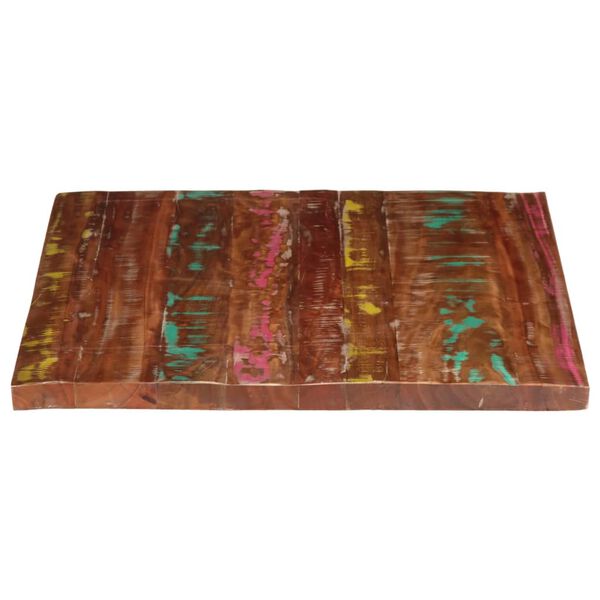 vidaXL Stolna ploča 90x80x3,8 cm pravokutna masivno obnovljeno drvo