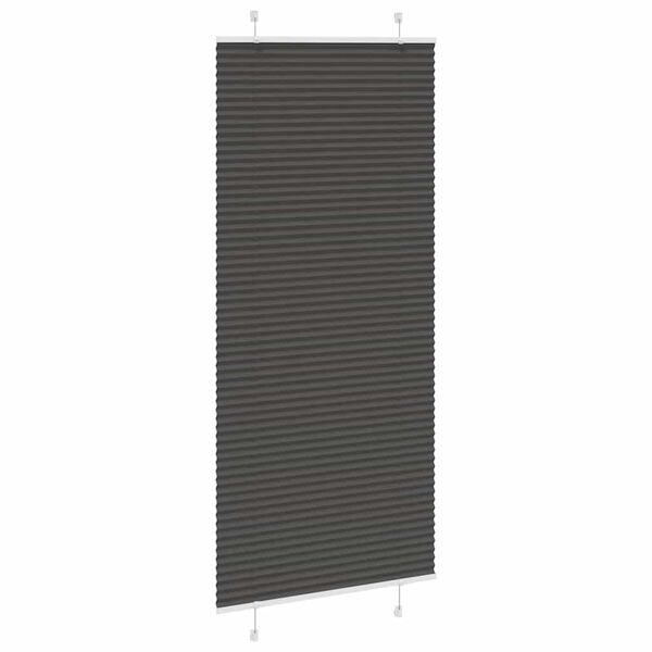 vidaXL Plisirana roleta crna 100x200 cm &scaron;irina tkanine 99,4 cm