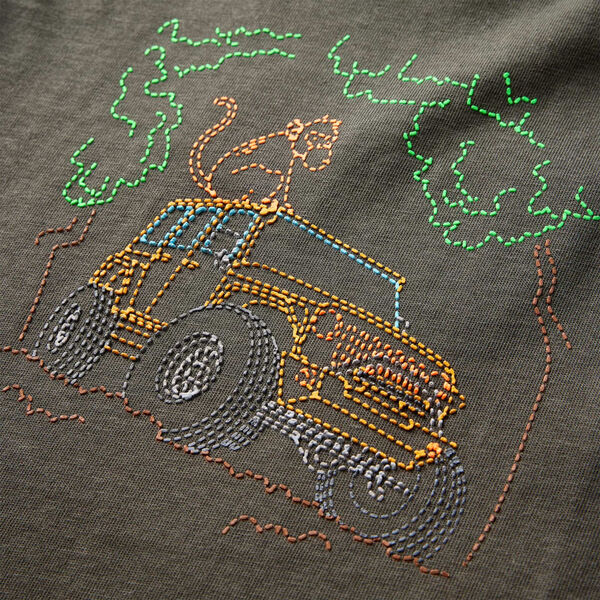 Dječja majica dugih rukava kaki 140