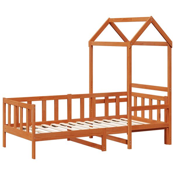 vidaXL Set Dnevnog Kreveta 2 pcs Vosak smeđa Čvrsto borovo drvo