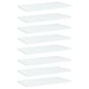 vidaXL Police za knjige 8 kom bijele 40x20x1,5 cm konstruirano drvo