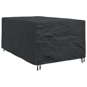 vidaXL Pokrov za namje&scaron;taj Jednobojno Crna 143 x 225 x 90 cm 420D