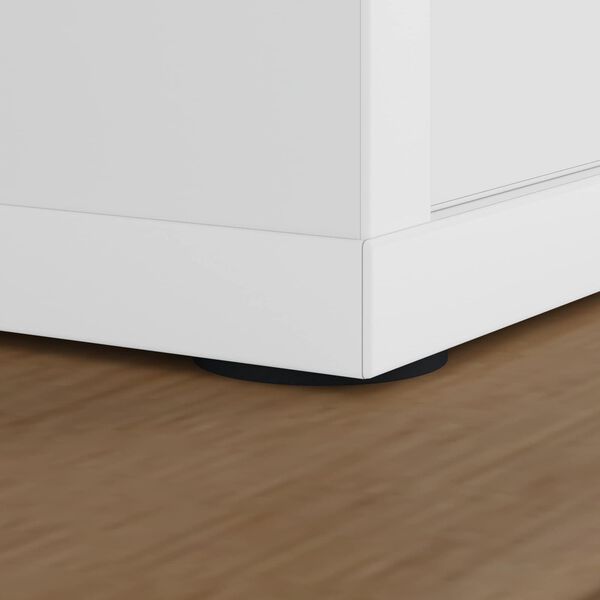 vidaXL Jastučići za noge namje&scaron;taja 12 pcs Crna &Oslash; 30 x 2 mm EVA