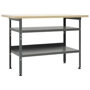 vidaXL Radni stol sivi 120 x 60 x 85 cm čelični