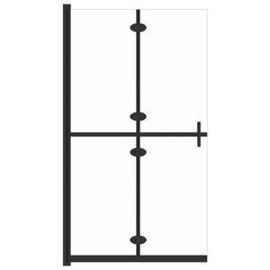 vidaXL Sklopiva pregrada za tu&scaron;iranje prozirna staklo ESG 70 x 190 cm