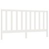 vidaXL Uzglavlje za krevet bijelo 186 x 4 x 100 cm od masivne borovine