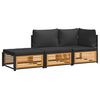 vidaXL 3-dijelna set vrtnih sofa s jastucima masivno bagremovo drvo