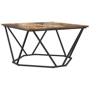 vidaXL Kava Stol Dimljeni hrast 80 x 80 x 45 cm