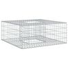 vidaXL Gabionski uzdignuti krevet 100 x 100 x 40 cm Cinkani čelik