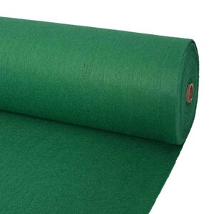 vidaXL Tepih Jednobojno Zelena 1,2 x 12 m Poliester