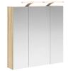 vidaXL Kupaonski ormar s ogledalom Sonoma hrast 70 x 14,5 x 70 cm