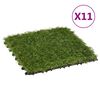 vidaXL Pločice umjetne trave 11 kom 30 x 30 cm zelene