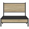 vidaXL Metalni okvir kreveta bez madraca boja hrasta sonome 107x203 cm