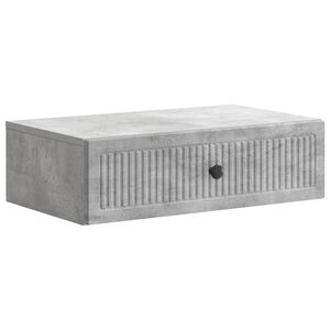 vidaXL Stolna montirana na zid Betonska siva 59 x 34,5 x 17 cm